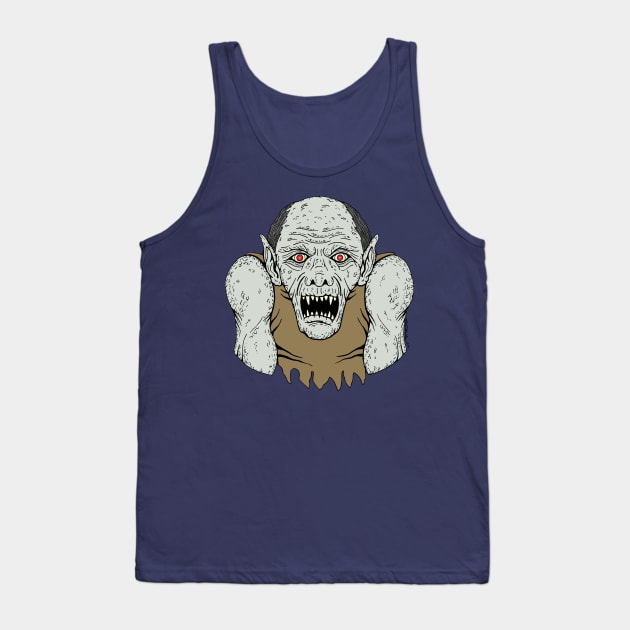 Ghoul Portrait Horror Art Tank Top by AzureLionProductions